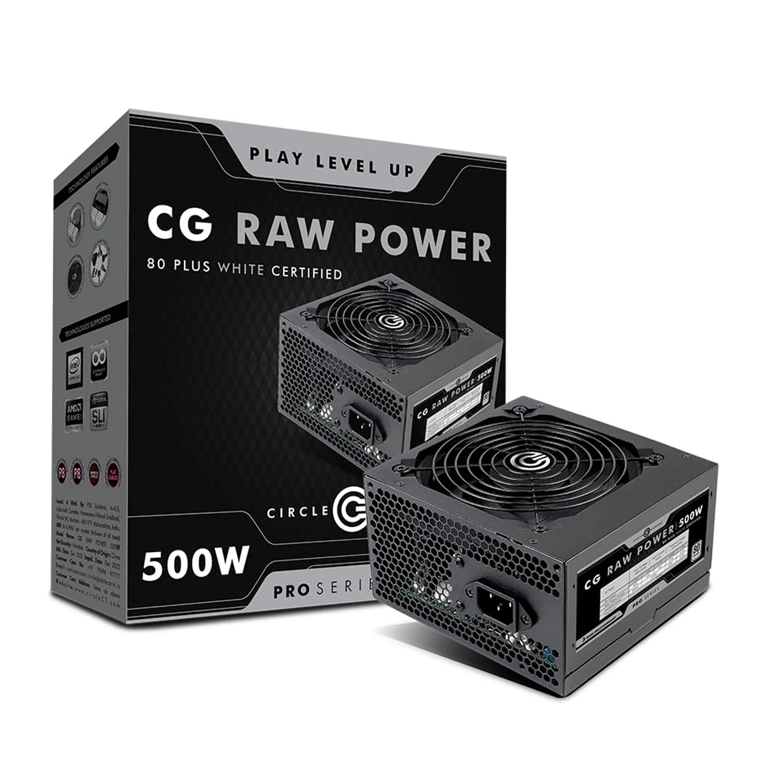 CG RAW Power 500W Power Supply
