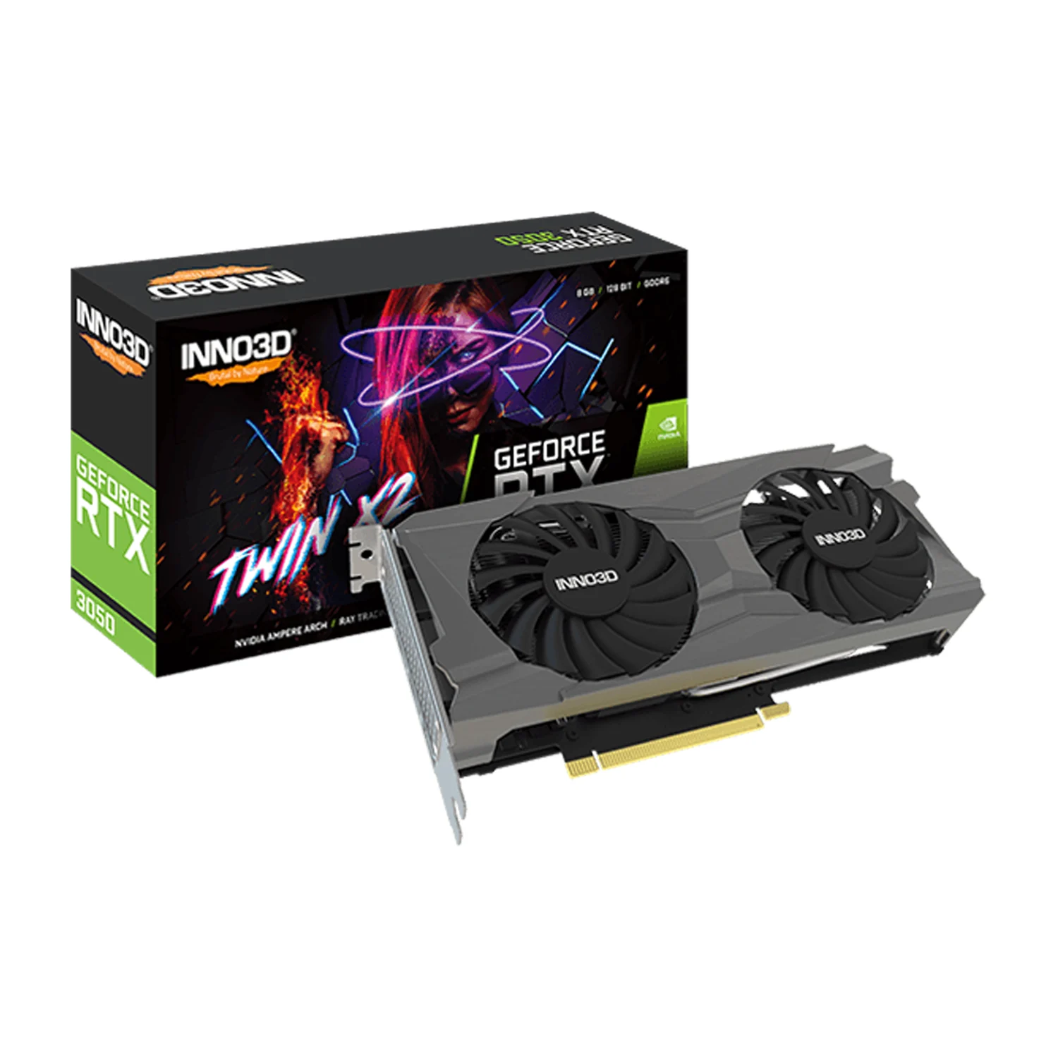 GeForce RTX 3050 Twin X2 V2 6GB Graphics card