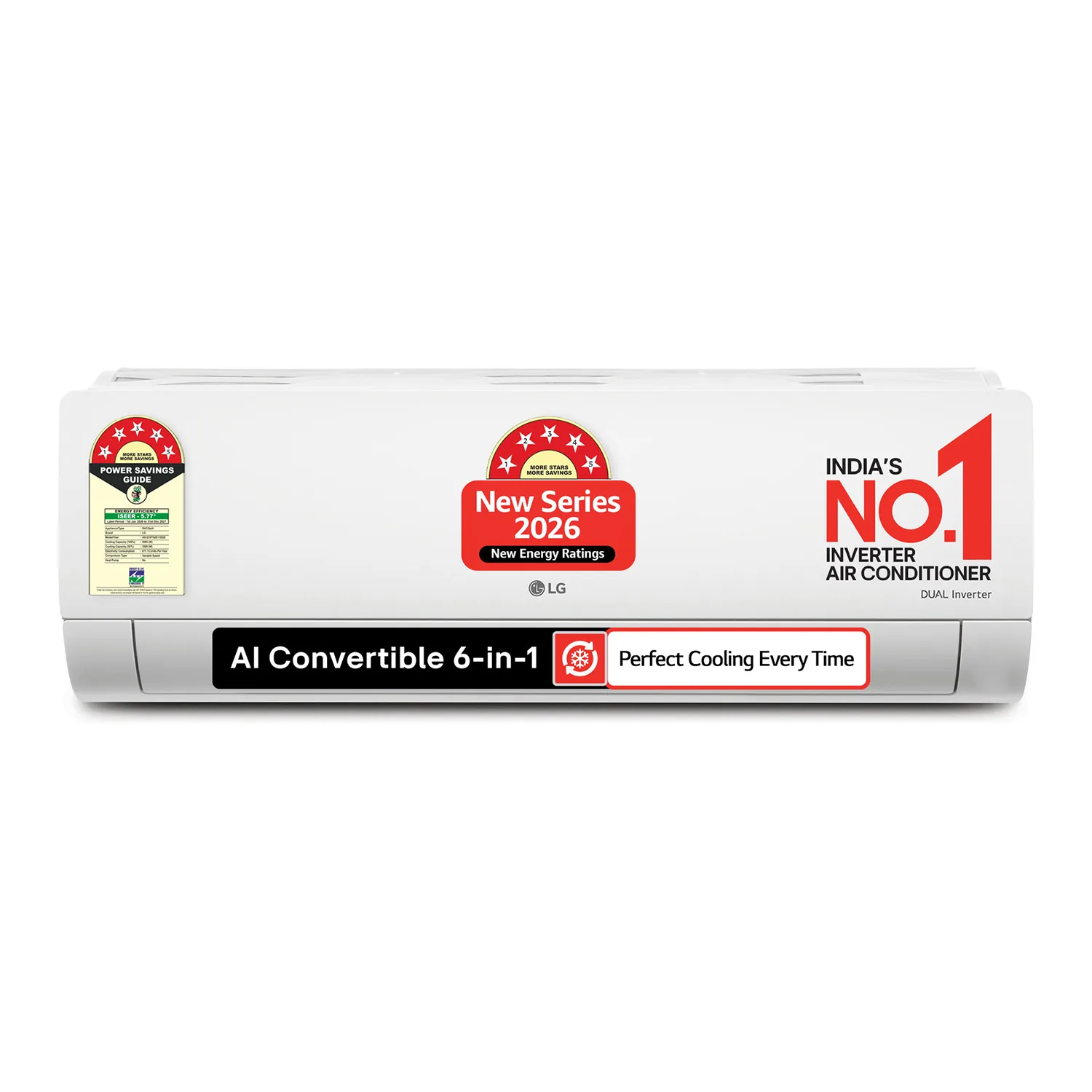 1.5 Ton 5 Star AI Dual Inverter Split AC (2025, RS-Q19YNZE)