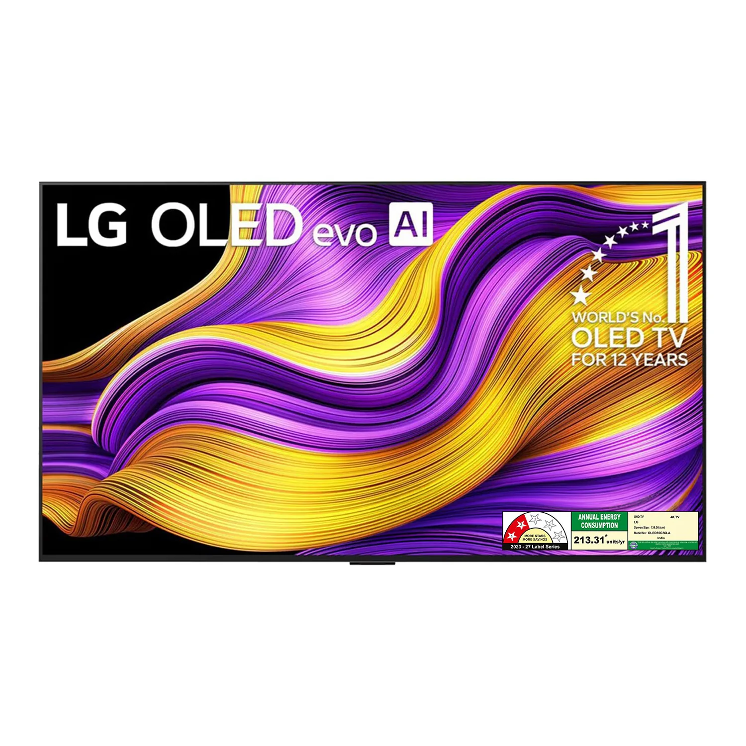 55-inch evo AI OLED 4K Smart TV (2025, OLED55G5)