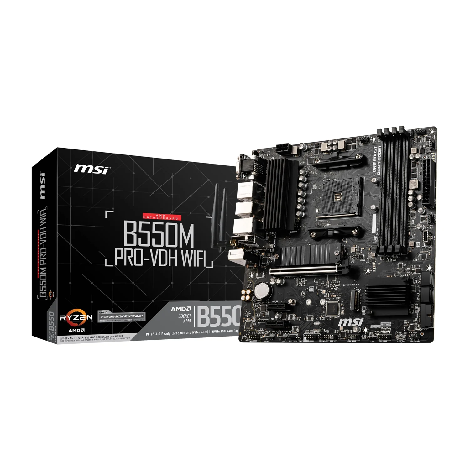 B550M PRO-VDH WiFi DDR4 Micro-ATX Motherboard