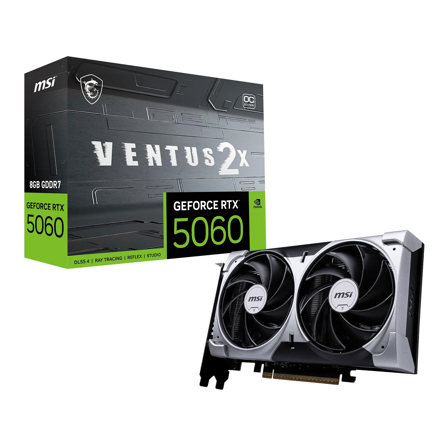 GeForce RTX 5060 Ventus 2X OC 8GB GDDR7 Graphics Card