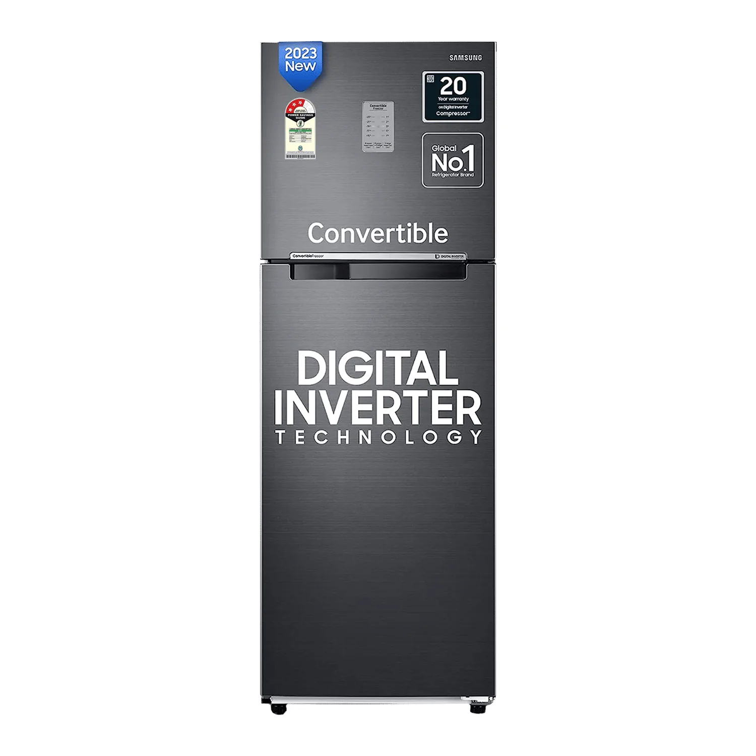 256L Double Door 3 Star Convertible Refrigerator (2025, RT30)